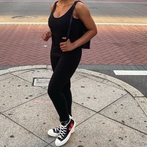 Black Sleeveless Jumpsuit